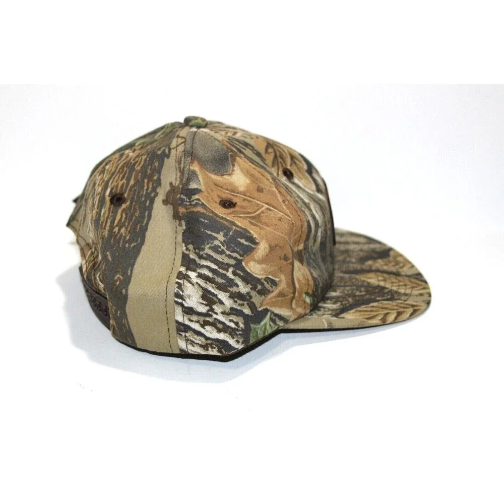 New Miller High Life Beer Leather Patch Realtree Camouflage Adjustable Hat Cap